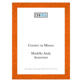 Cornice Moderna su Misura - Modello Andy colore Arancione